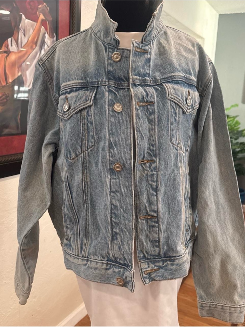 Elwood Oversized Denim Jean Jacket - Classic Button-Up